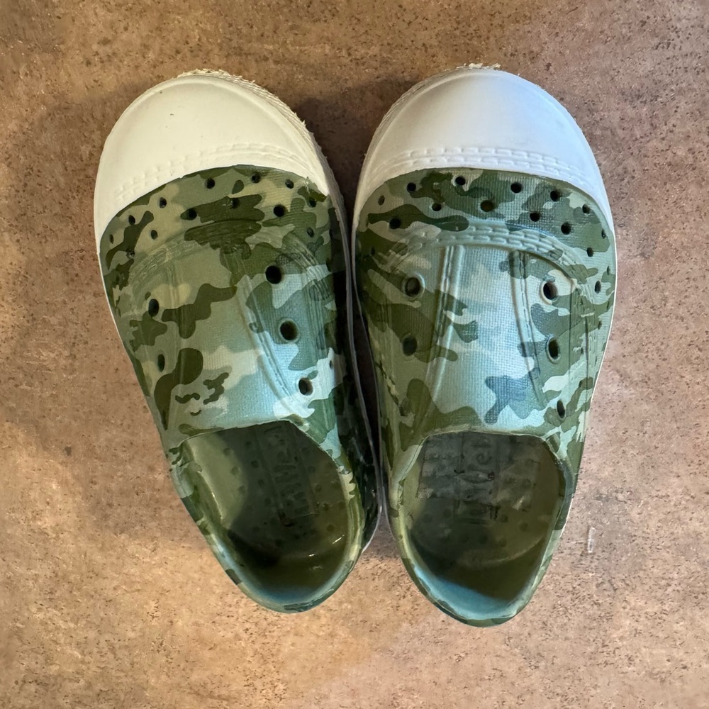 Little Me youth Camouflage Slip-On Shoes